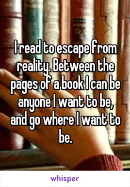 Reading to escape